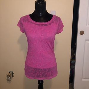Pink Chiffon Top